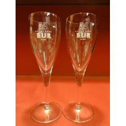 2 FLUTES A CHAMPAGNE  BUR REIMS