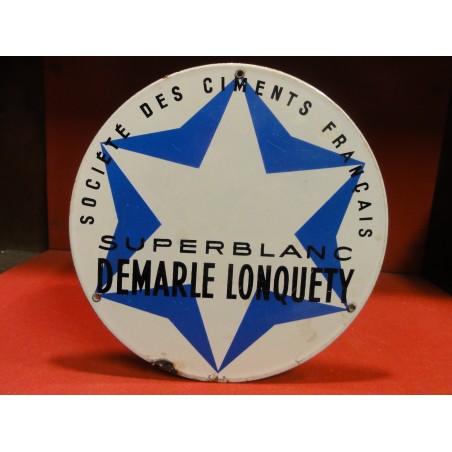 1 PLAQUE EMAILLEE CIMENT DEMARLE LONQUETY