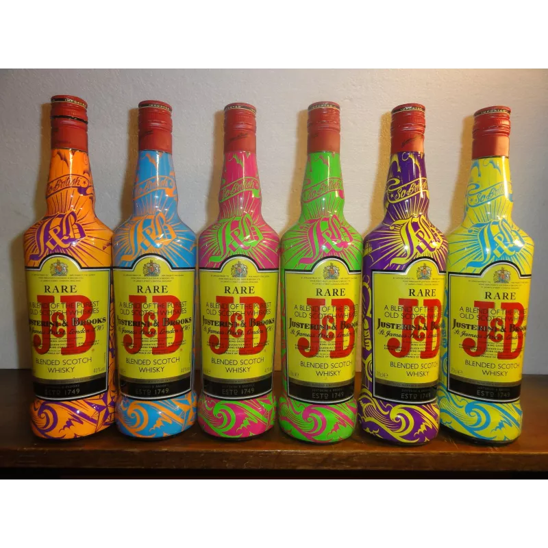 6 BOUTEILLES J&B COLLECTORS  S 0 BRITISH