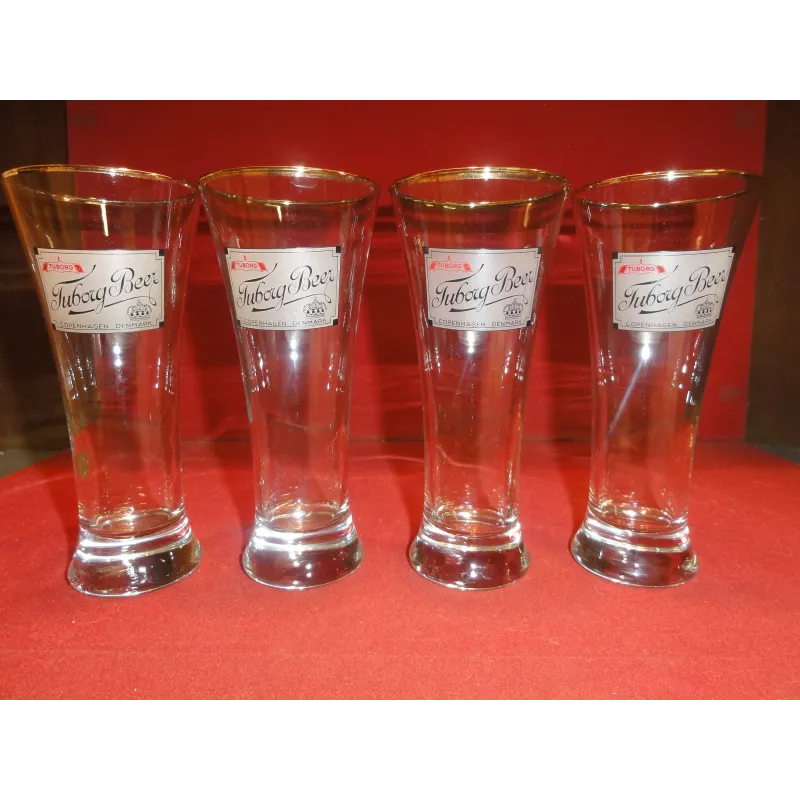 4 VERRES TUBORG BEER   25CL