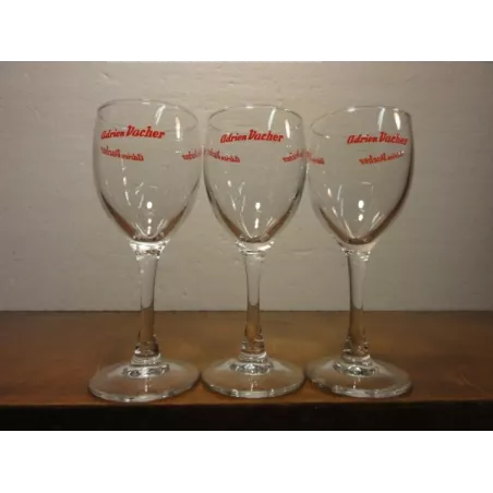 3 VERRES  A VIN BLANC  ADRIEN VACHER