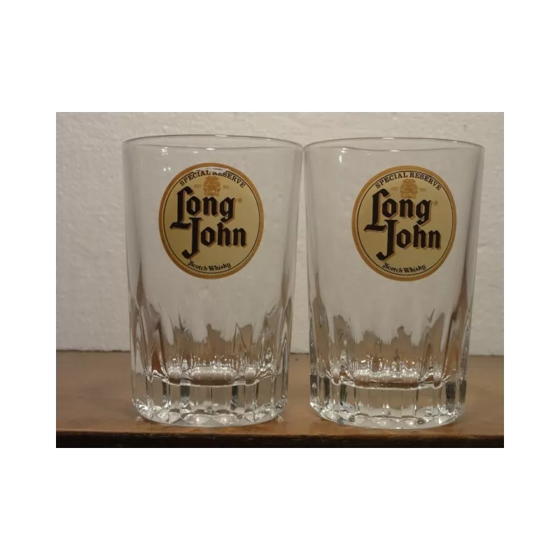 2 VERRES WHISKY LONG JOHN 15CL