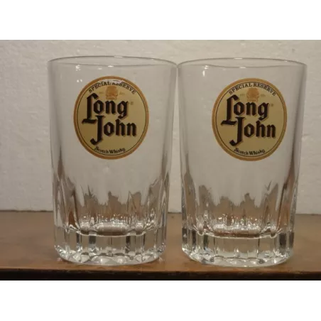 2 VERRES WHISKY LONG JOHN 15CL