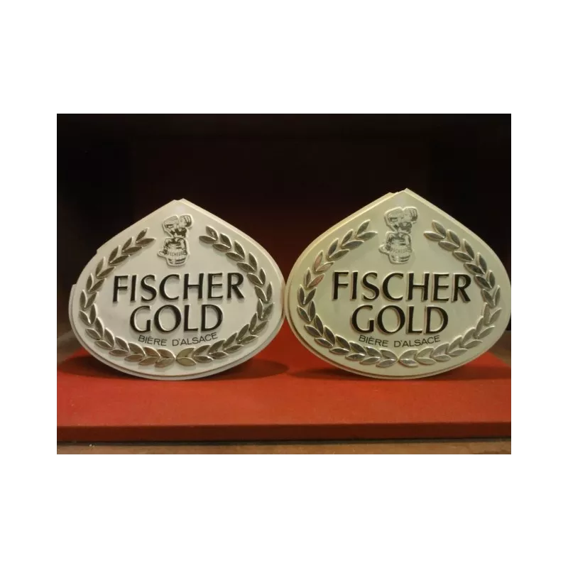 2 PLASTIQUES  FISCHER GOLD 