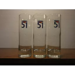 3 VERRES PASTIS 51 TUBO