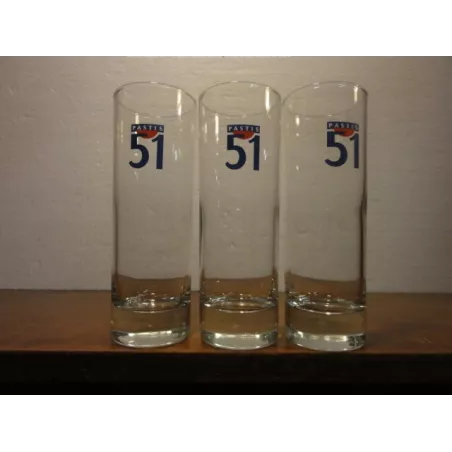 3 VERRES PASTIS 51 TUBO