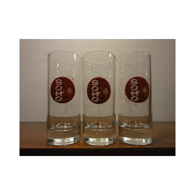 3 VERRES SOHO HT. 12.40CM