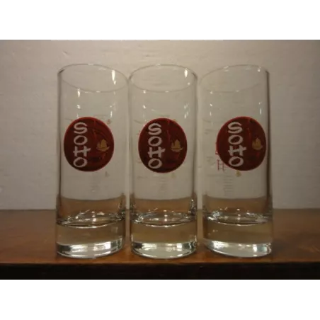 3 VERRES SOHO HT. 12.40CM