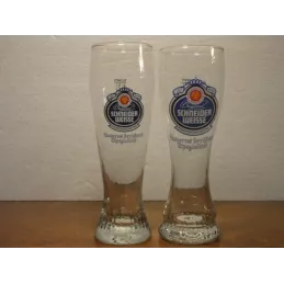 2 VERRES  SCHNEIDER WEISSE 30CL