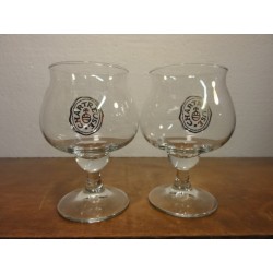 2 VERRES CHARTREUSE  DOUBLE LISERE