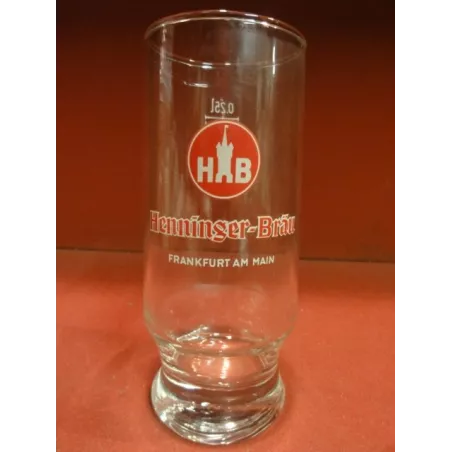 1 VERRE HENNINGER-BRAU 25CL