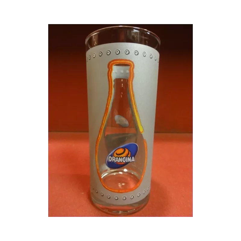 1 VERRE ORANGINA  HT.13.50CM