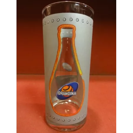 1 VERRE ORANGINA  HT.13.50CM