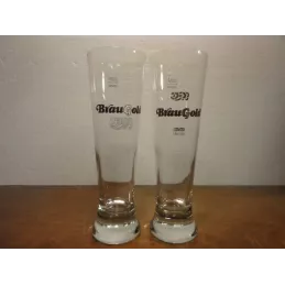 2 VERRES KARLSBERG 25CL DIFFERENTS