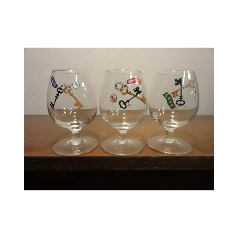 3 VERRES DIGESTIF 5CL