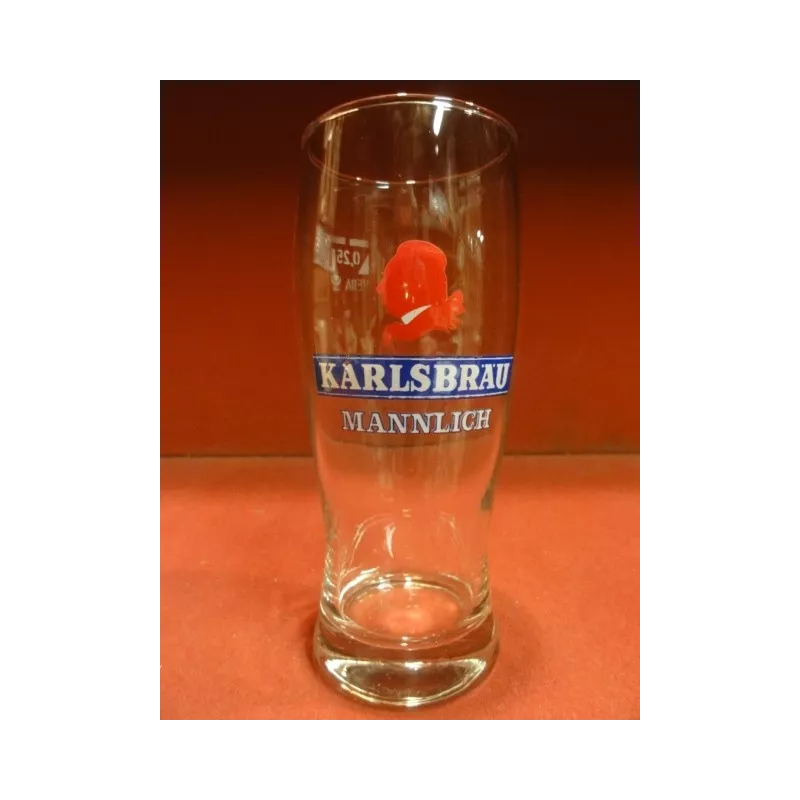 1 VERRE KARLSBRAU MANNLICH 25CL