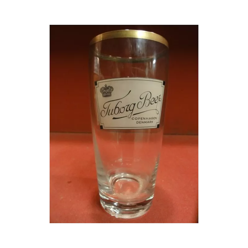 1 VERRE TUBORG BEER 25CL HT. 14.20CM