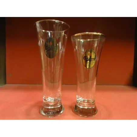 2 VERRES CARLSBERG 30CL ET 25CL