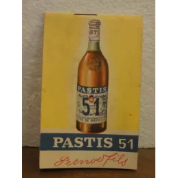 1 CARNET PASTIS 51  PERNOD 45