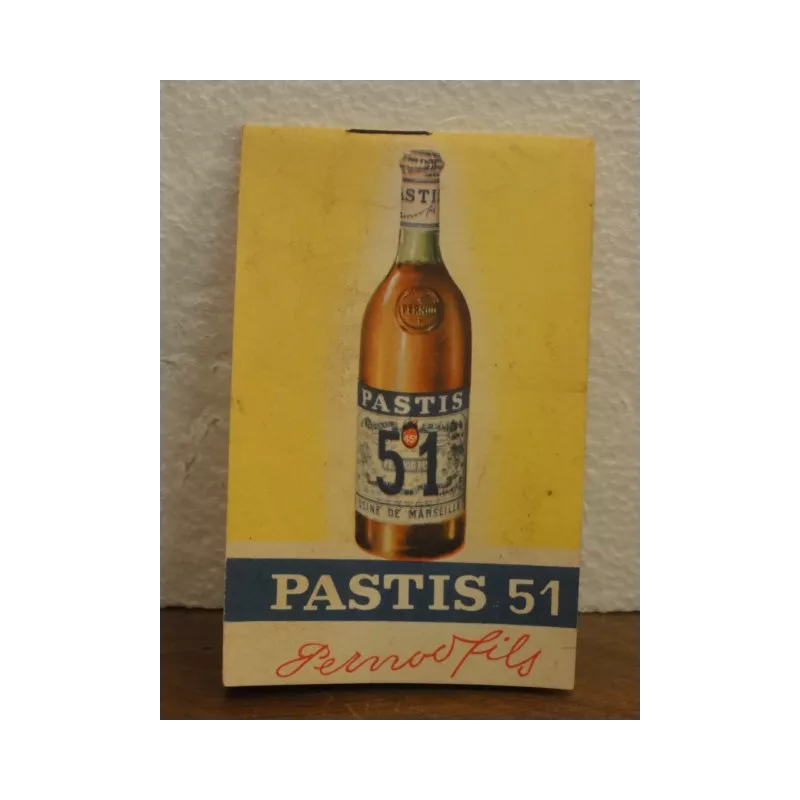 1 CARNET PASTIS 51  PERNOD 45