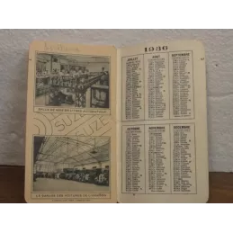 1 CARNET SUZE CALENDRIER 1936