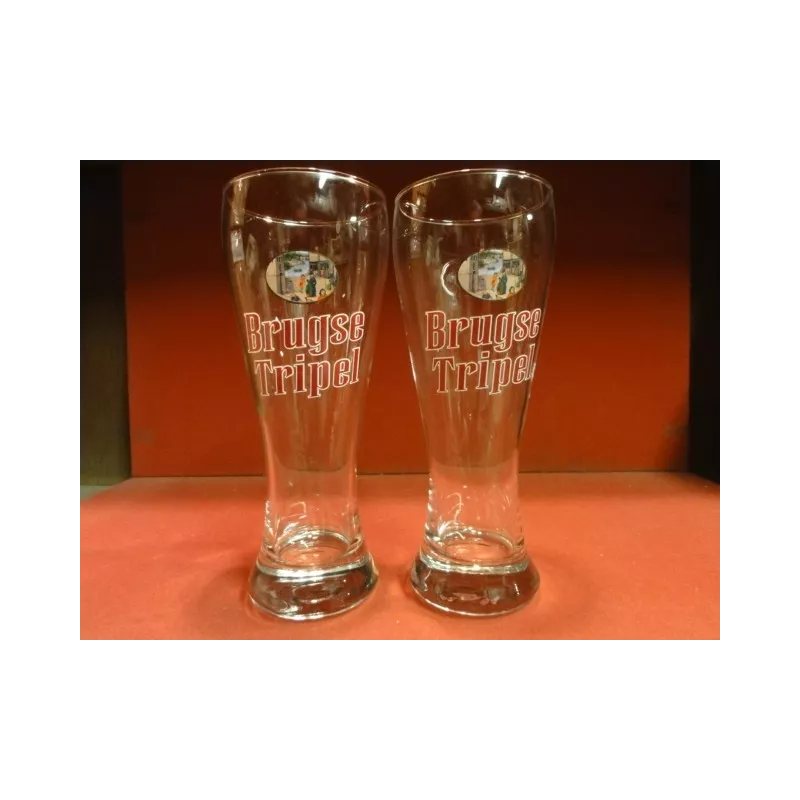 2 VERRES BRUGSE TRIPEL 50CL