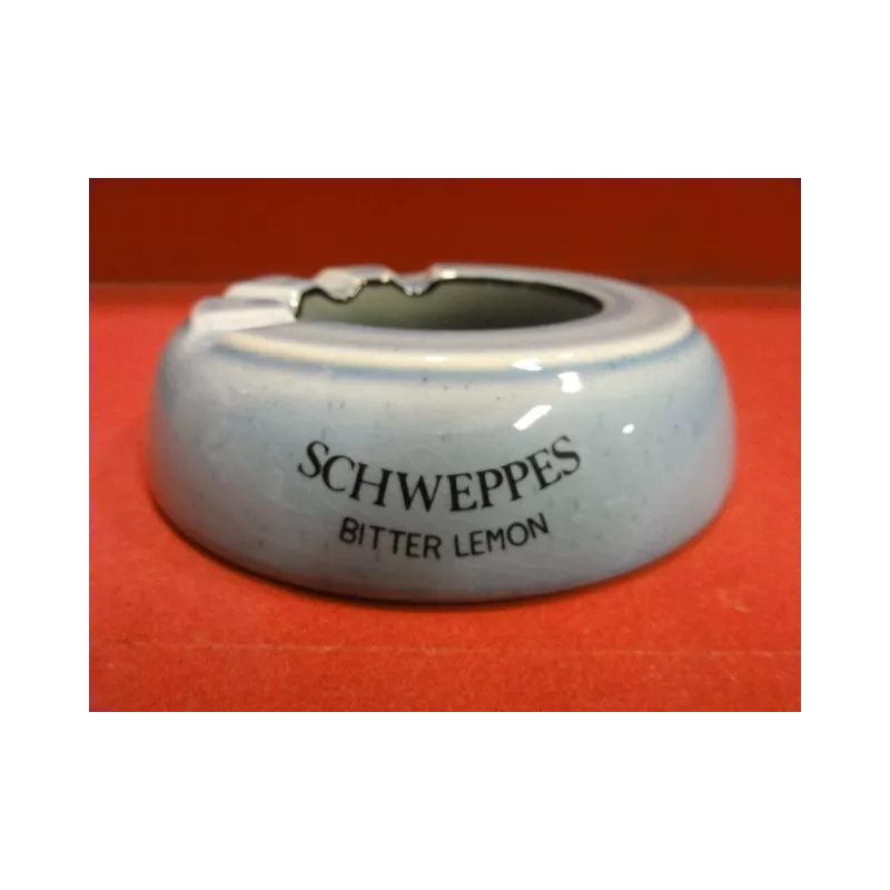 1 CENDRIER SCHWEPPES BITTER LEMON BLEU