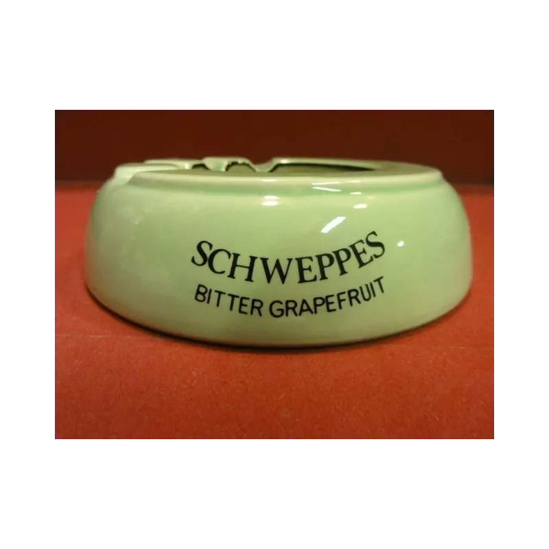 1 CENDRIER SCHWEPPES  BITTER GRAPEFRUIT VERT