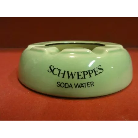 1 CENDRIER SCHWEPPES SODA WATER  VERT