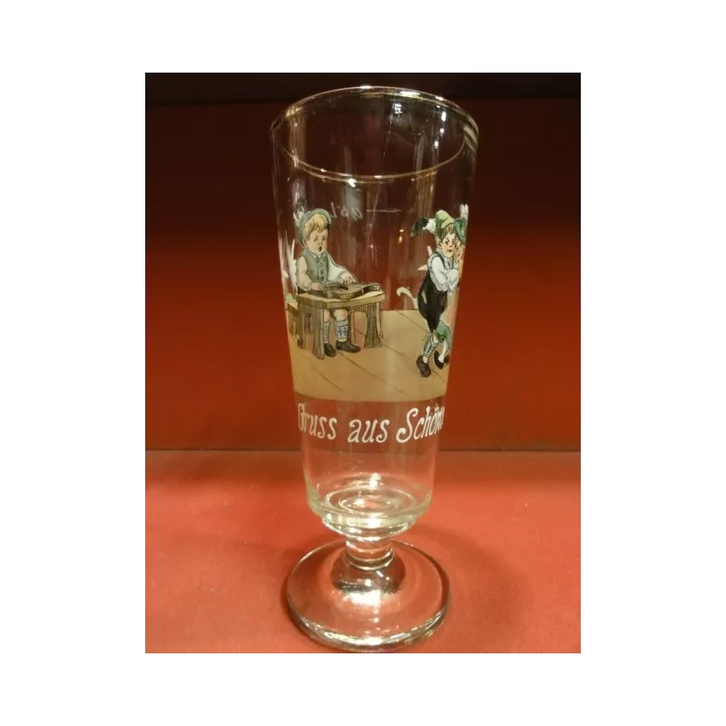 1 VERRE EMAILLE GRUSS AUS SCHONSEE