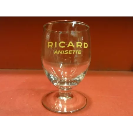 2 ANCIENS VERRES RICARD ANISETTE 17CL LOGO JAUNE