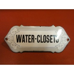 PLAQUE EMAILLEE WATER-CLOSETS
