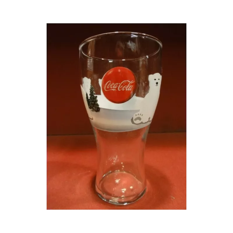 1 VERRE COCA-COLA OURS HT. 14.60CM