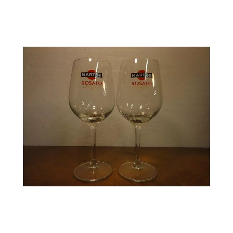 2 VERRES MARTINI ROYAL ROSATO