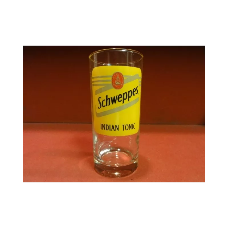 6 VERRES SCHWEPPES INDIAN TONIC