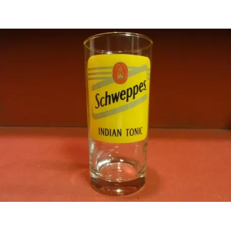 6 VERRES SCHWEPPES INDIAN TONIC