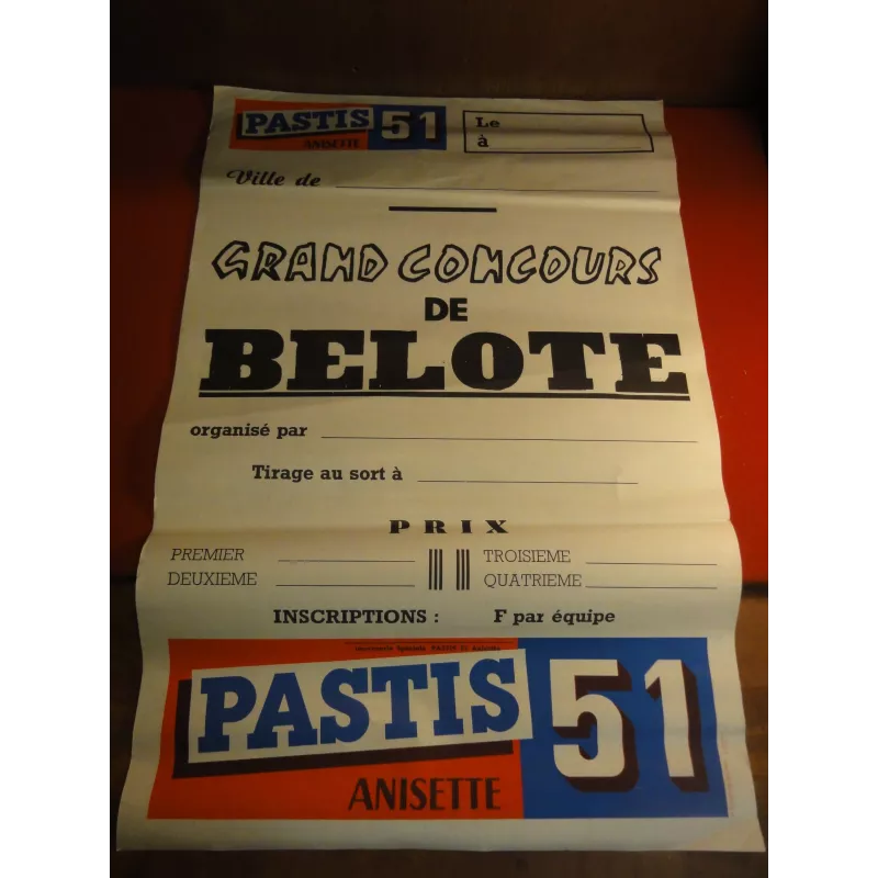 AFFICHE  PASTIS 51