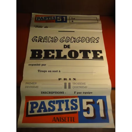 AFFICHE  PASTIS 51