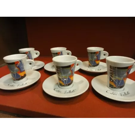 6 TASSES A CAFE FOLLIET n° 398