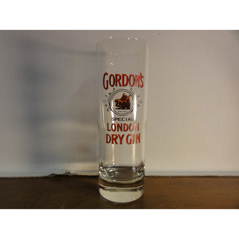 6 VERRES GORDON'S DRY GIN 