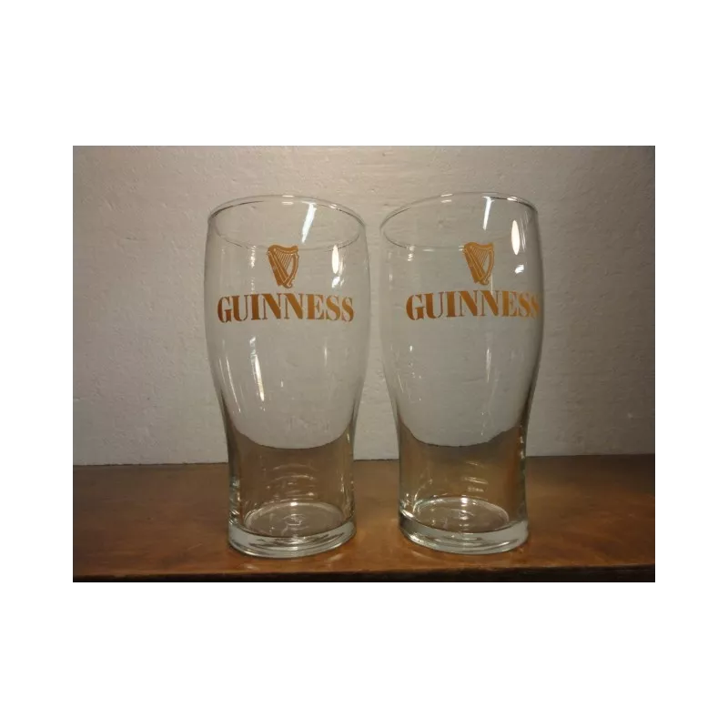 2 VERRES GUINNESS 50CL