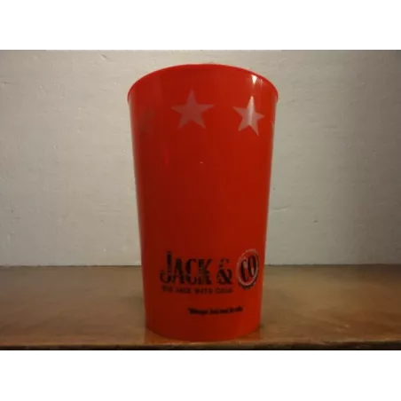 1 GOBELET ROUGE JACK DANIEL'S HT. 10.60CM