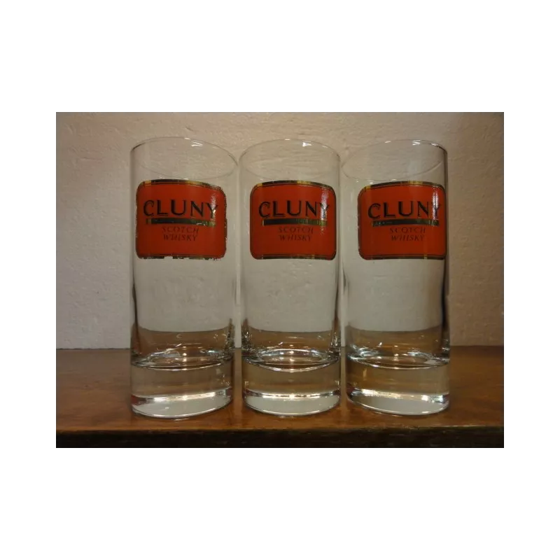 3 VERRES WHISKY CLUNY 22CL