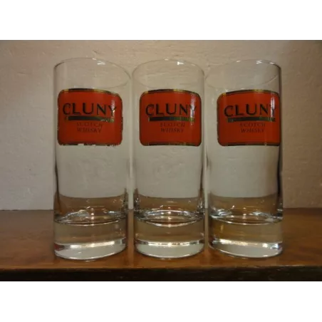 3 VERRES WHISKY CLUNY 22CL