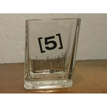 6 VERRES WHISKY LABEL 5 HT. 8CM