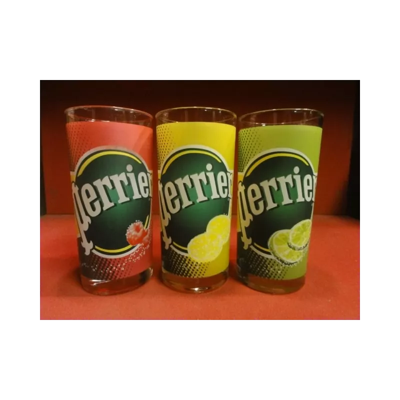 3 VERRES PERRIER COLLECTOR 