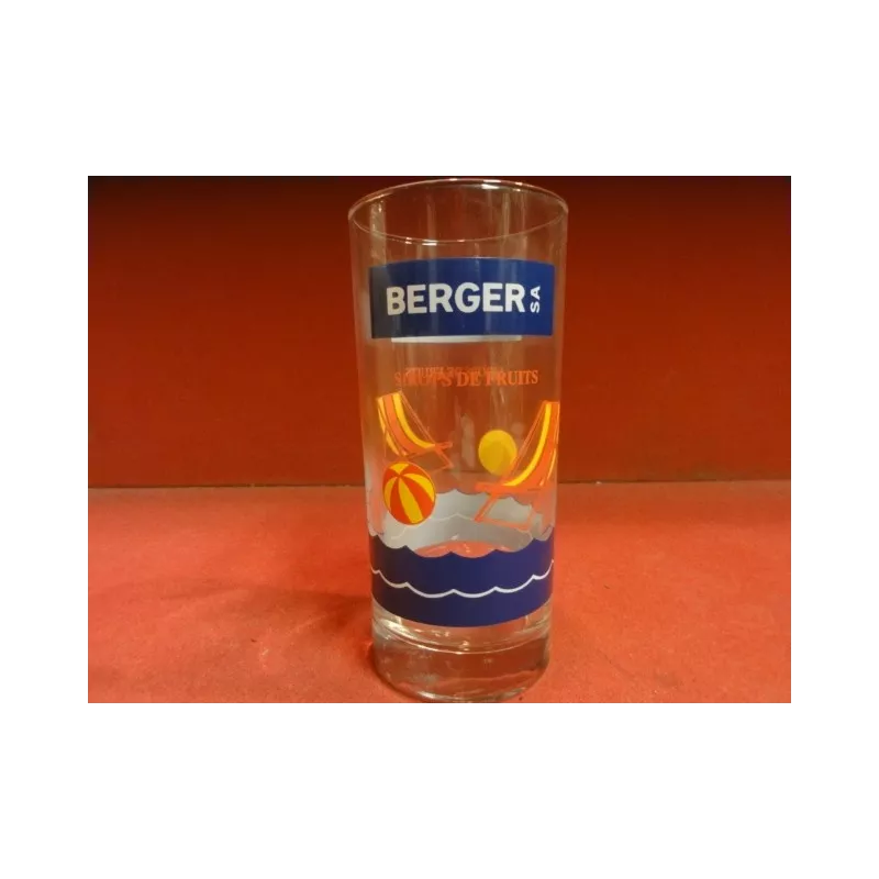 6 VERRES SIROP BERGER (BLEU)