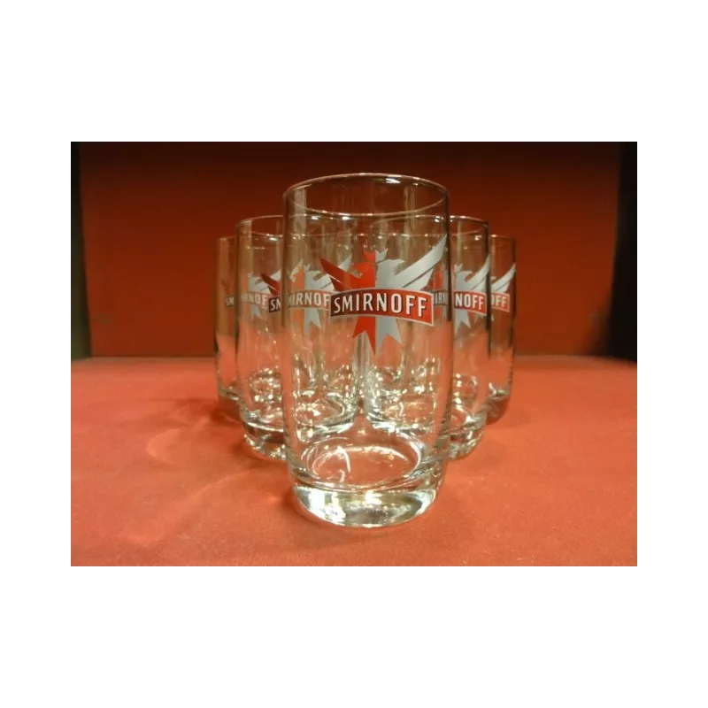 6 VERRES SMIRNOFF 15CL HT. 10CM