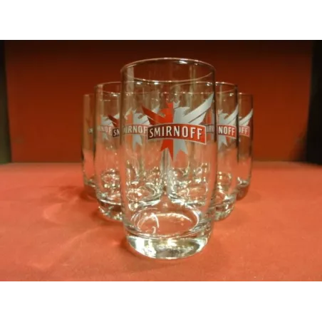 6 VERRES SMIRNOFF 15CL HT. 10CM