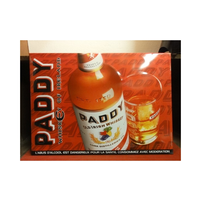 1 TOLE WHISKY PADDY 54X39CM